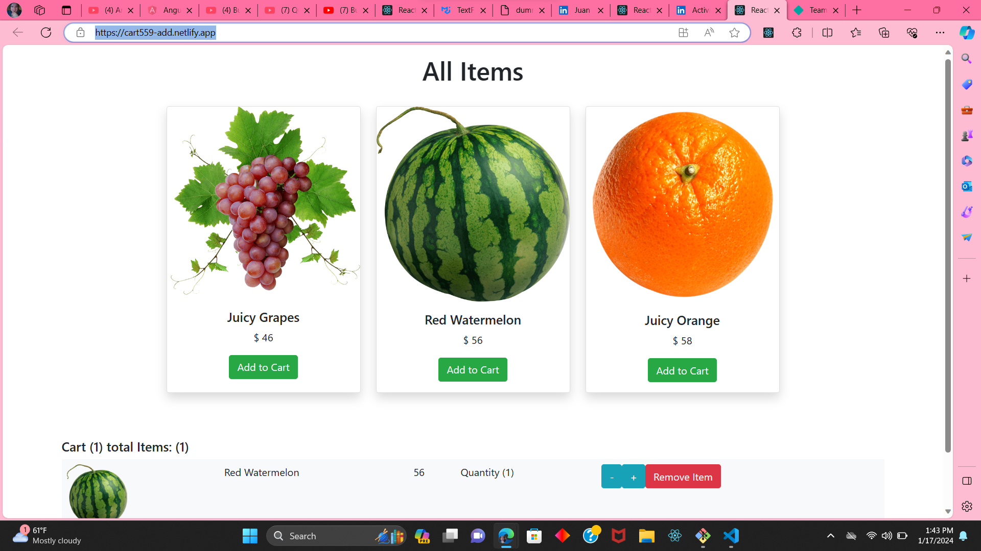 Responsive - React - Portfolio with clean customization